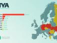 Україна найбільше постраждала від атаки вірусу Petya.A (інфографіка)