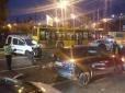 На Броварському проспекті у Києві сталася ДТП, через яку утворився багатокілометровий затор (фото)
