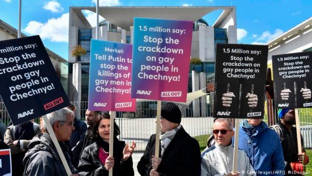 Демонстрація в Берліні на підтримку чеченських гомосексуалів