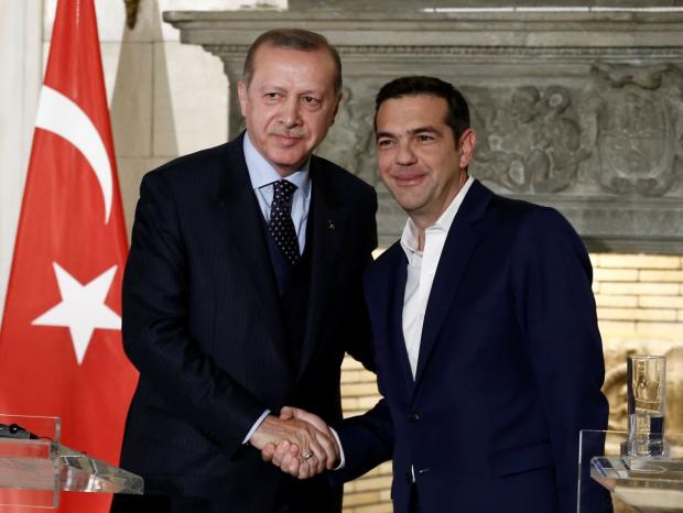 Президент Туреччини Реджеп Таїп Ердоган і прем'єр-міністр Греції Алексіс Ципрас