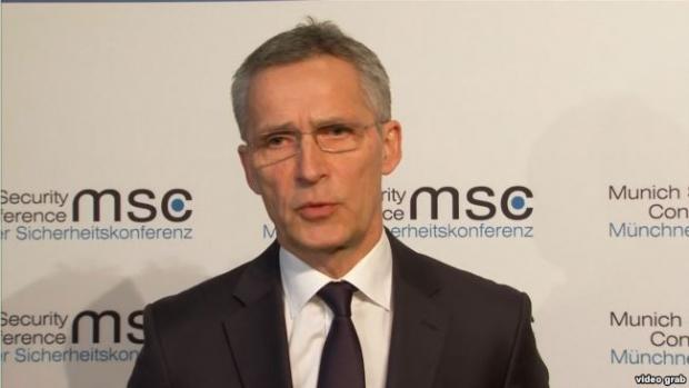 Генсекретар НАТО Єнс Столтенберг під час Мюнхенської конференції з безпеки, 17 лютого 2018 року