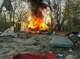 Поліція перейнялась погромом націоналістами ромського табору в зеленій зоні Києва