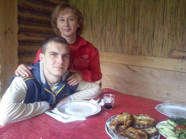 Світлана з сином Олександром Євтєєвим