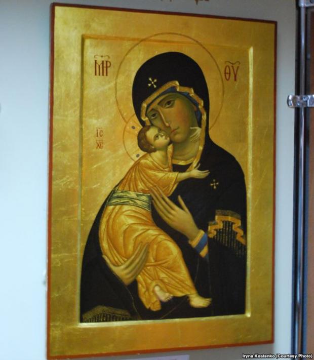 Копія Вишгородської ікони Божої Матері в Історичному музеї Вишгорода