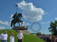 Наша історія, яку намагаються вкрасти: У Києві відкрили пам'ятник богатирю Іллі Муромцю (фото, відео)