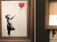 Акт вандалізму відразу після продажу за $1 300 000: Всесвітньо відомий художник показав, як вмонтував механізм самознищення свого шедевра, і пояснив навіщо (відео)