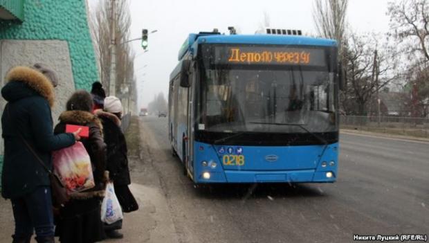 Новый бесконтактный троллейбус в Краматорске