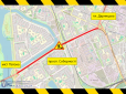 Намагайтесь уникати заторів: У Києві тимчасово обмежили рух одною з найжвавіших автомагістралей (схема)