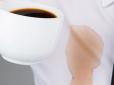 Все просто! Як вивести плями від кави з білого одягу