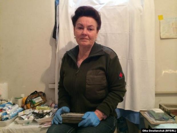 Вера Водолазская во время обстрелов Авдеевки в январе 2015-го