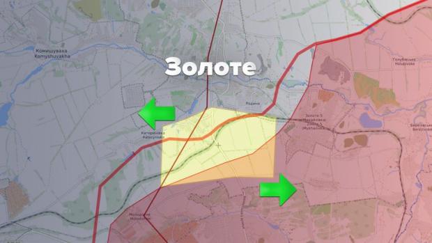 На карті позначено три райони, де мало відбутися розведення військ на Донбасі