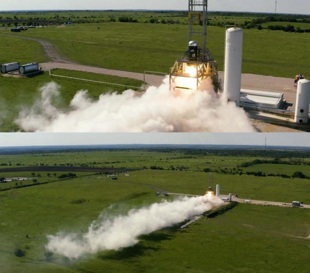 Наземні випробування другого ступеня легкої ракети-носія Alpha. Тестування відбулося 25 квітня 2019 року, в місті Бріггс, США