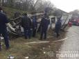 8 постраждалих: На Хмельниччині перекинувся рейсовий автобус (фото)