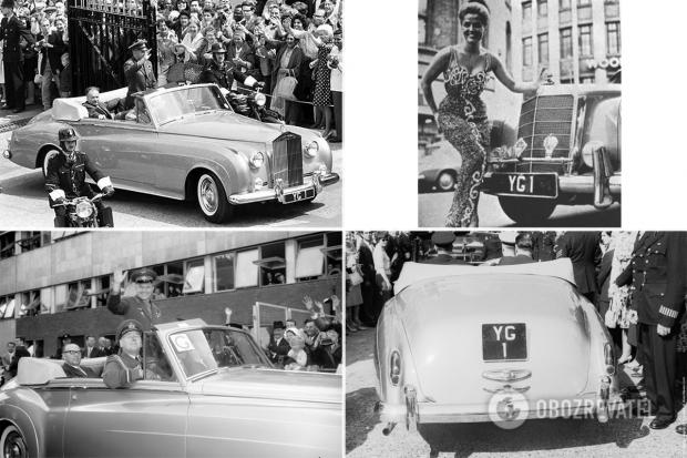 Під час візиту до Великобританії Гагарін використовував кілька авто, в тому числі Rolls-Royce Silver Cloud II, а "іменні" номери для машини "позичили" у співачцi та моделі Яни Гард (Yana Guard))
