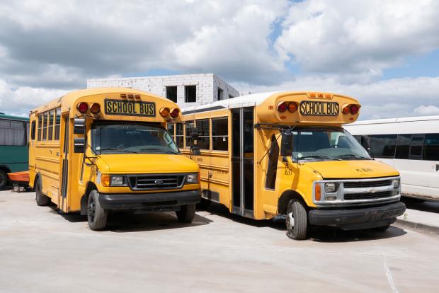 Американські шкільні автобуси в Анатевці