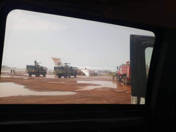 Транспортний літак Ан-72 ООН під час аварії в Малі 