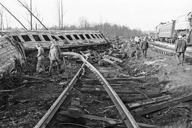 Одна з аварій поїзда в СРСР
