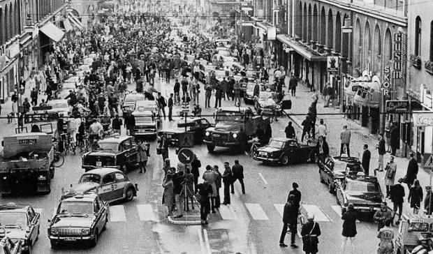 3 вересня 1967 року. День, коли Швеція перейшла з лівостороннього руху на правосторонній