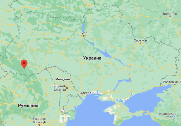 Ворохта на мапі України.