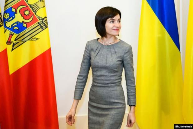 Мая Санду, тодішній прем’єр-міністро Молдови, під час візиту до України. Київ, 11 липня 2019 року