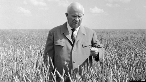 Перший секретар ЦК КПРС Микита Хрущев у Казахстані в 1964 році