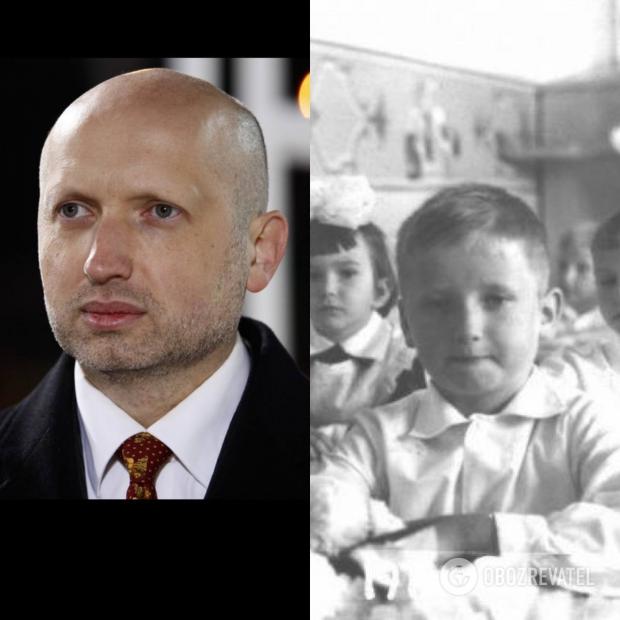 Олександр Турчинов: у дитинстві і зараз.