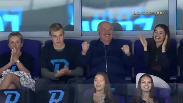 Лукашенко і Василевич на стадіоні